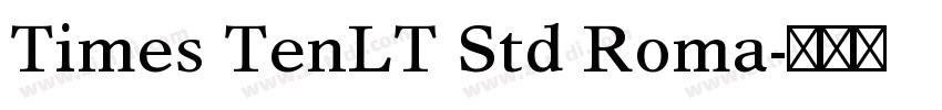 Times TenLT Std Roma字体转换